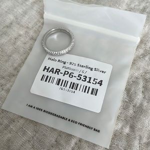 Sterling Silver Halo Ring